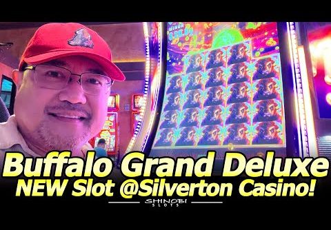 NEW Buffalo Grand Deluxe Slot Machine @Silverton in Las Vegas! 1st Attempt with Free Spins Bonuses!