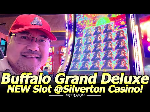 NEW Buffalo Grand Deluxe Slot Machine @Silverton in Las Vegas! 1st Attempt with Free Spins Bonuses!