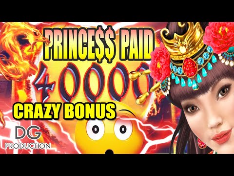 😲 OMG 😲 Huge Fire Balls Back to Back Dropped Peacock Princess Dragon Link Big Win Slot Machine @Wynn