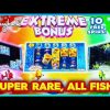 RED + GOLD + GREEN Fish = Extreme Bonus! VERY RARE!