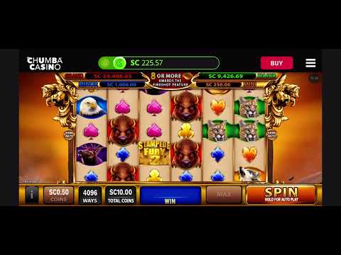 MEGA WIN on Stampede Fury 2! #Chumba #Casino #Online #Slots