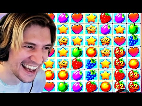 XQC FINALLY GETS A RECORD WIN ON FRUIT PARTY! (INSANE)