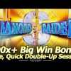 Diamond Raider and Lion Carnival Slot machines – Free Games Bonuses and a 100x+ Big Win!