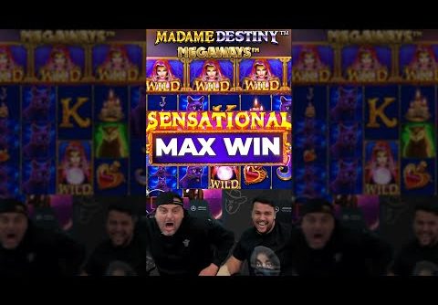 $2,500,000 MAX WIN ON MADAME DESTINY MEGAWAYS SLOT!! #maxwin #bigwin #shorts #stake #classybeef