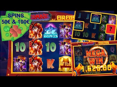 Slot ZOMBIE CIRCUS 🧟 GROS GAIN GAGNANT avec des SPINS à 50€ et 100€ comme précédemment avec ce jeu ?