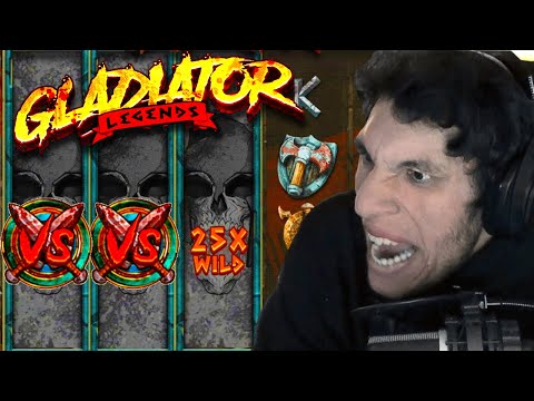 TRAINWRECKS GETS ANOTHER MEGA WIN ON THE GLADIATOR LEGENDS SLOT!