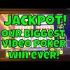 Handpay Jackpot! Our Biggest Video Poker Win Ever!