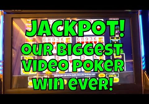 Handpay Jackpot! Our Biggest Video Poker Win Ever!
