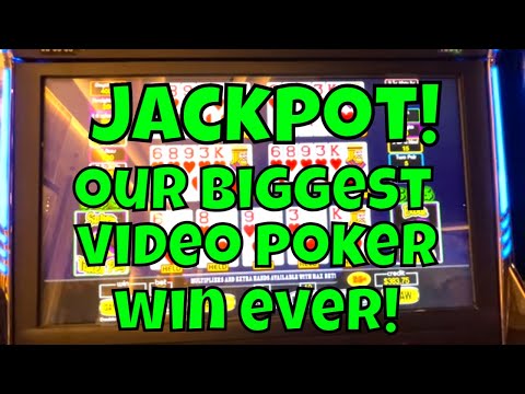 Handpay Jackpot! Our Biggest Video Poker Win Ever!