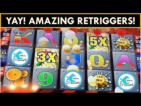 BIG WINS AND RETRIGGERS! Amazing Money Machine Slot Machine and Ultra Reels by Konami BIG WIN!