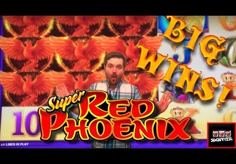 LIVE PLAY on Super Red Phoenix Slot Machine with Bonus with Big Win!!!