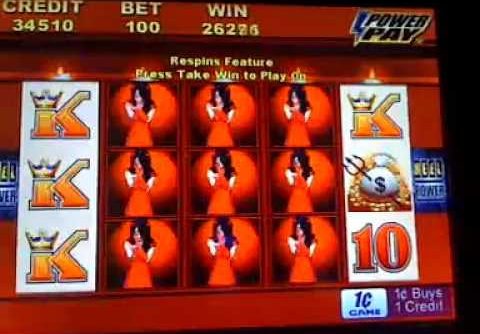 Wicked winnings II slot machine HUGE WIN with respin