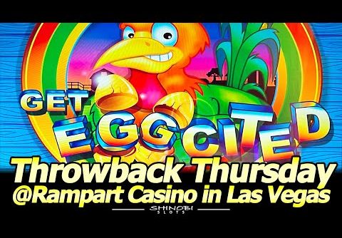 Get Eggcited Slot – This Slot Machine Is Dying! Throwback Thursday from Rampart Casino in Las Vegas!