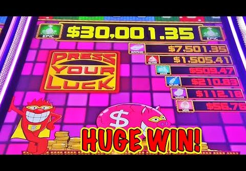 NEW SLOT: HUGE WIN on Press Your Luck!