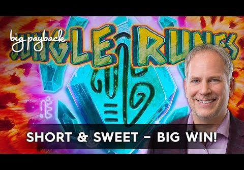 Jungle Runes Slot – BIG WIN BONUS – SHORT & SWEET!