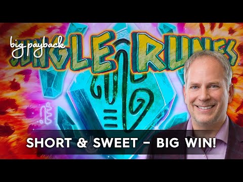 Jungle Runes Slot – BIG WIN BONUS – SHORT & SWEET!