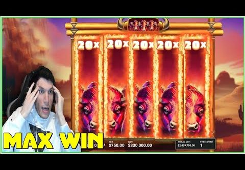 TRAINWRECKS FINALLY HITS FULLSCREEN WIN ON Buffalo Stack n Sync SLOT (INSANE  MILLION $ WIN) & More