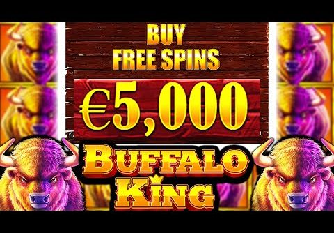 MASSIVE €5.000 BONUS BUY 😱 BUFFALO KING MEGAWAYS SLOT OMG‼️🔥