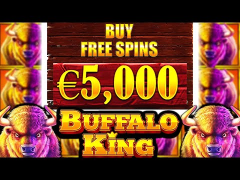 MASSIVE €5.000 BONUS BUY 😱 BUFFALO KING MEGAWAYS SLOT OMG‼️🔥