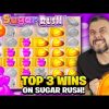 TOP 3 CLASSYBEEF SUGAR RUSH WINS OF ALL TIME! Insane Online Slot wins