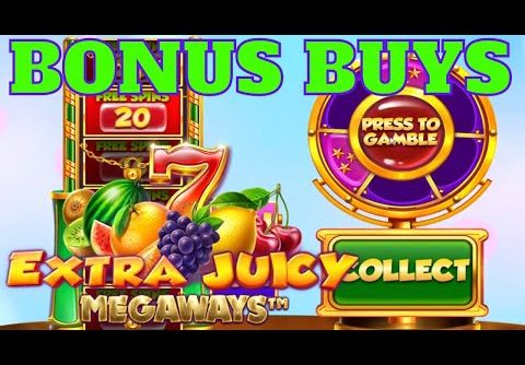 *BONUS BUYS* EXTRA JUICY MEGAWAYS SLOT! CAN WE GET A BIG WIN?