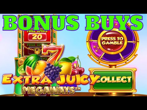 *BONUS BUYS* EXTRA JUICY MEGAWAYS SLOT! CAN WE GET A BIG WIN?