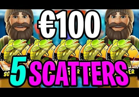 RARE 5 SCATTER BONUS 😱 BIG BASS BONANZA 🔥 SLOT €100 MAX BET‼️