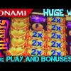 HUGE WIN!!!! LIVE PLAY on Sizzling Hearts Slot Machine