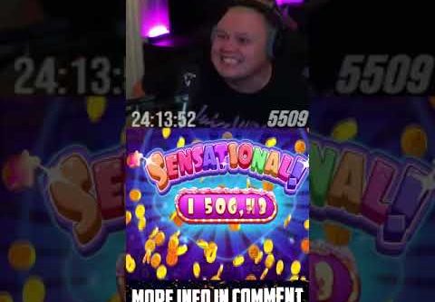 Mega win on Sugar Rush slot. Huge Biggest Win of the week