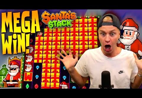 MEGA WIN SCREEN on Santa’s Stack Slot! (Big Win)