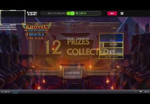 Khonsu Mega Fire blaze BONUS prize Jackpot BIG WIN Casino slot machine chumba