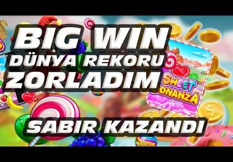 SWEET BONANZA |  Big win Dünya Rekoru Zorladım Taktik | #sweetbonanza #slot #casino #slotoyunları