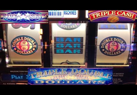 BIG WINS! TRIPLE CASH + TRIPLE DOUBLE DOLLARS + FIVE STAR SLOT PLAY! OLD SCHOOL CASINO SLOTS! NICE!