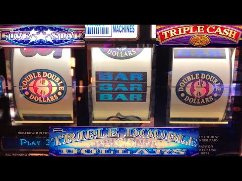 BIG WINS! TRIPLE CASH + TRIPLE DOUBLE DOLLARS + FIVE STAR SLOT PLAY! OLD SCHOOL CASINO SLOTS! NICE!