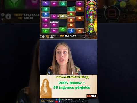 Nyeremény az Aztec Bonanza slot játékkal a GG Bet Casino oldalon #shorts