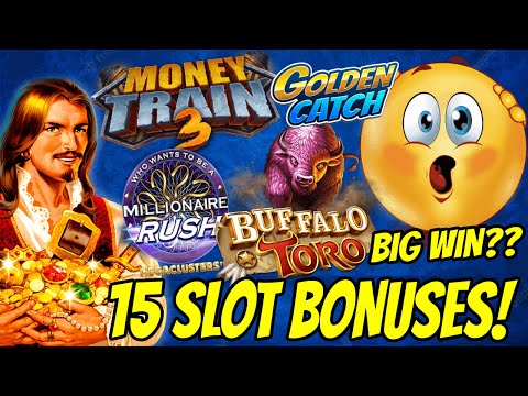 Online Slots Bonus Compilation! 15 Bonuses! BIG WIN TIME PLEASE!