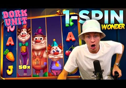 1 Spin Wonder! Another HUGE WIN on Dork Unit Slot!