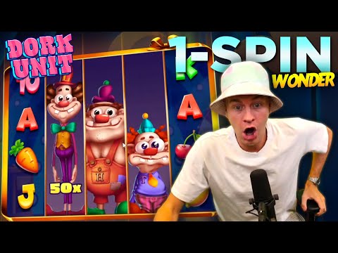 1 Spin Wonder! Another HUGE WIN on Dork Unit Slot!