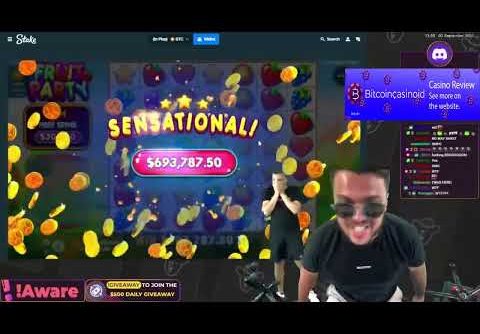1 5M RECORD INCREDIBLE WIN ON FRUIT PARTY SLOT