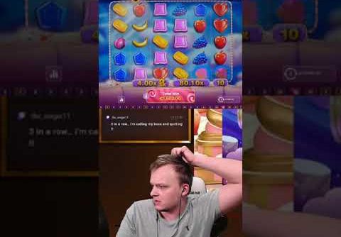 BIG WIN on Sweet Bonanza Candyland?! (Live casino) #shorts