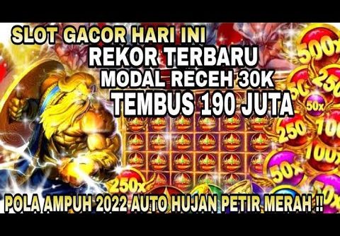 SLOT GACOR HARI INI !! INFO JAM GACOR SLOT PRAGMATIC !! POLA SLOT ZEUS MAXWIN HARI INI