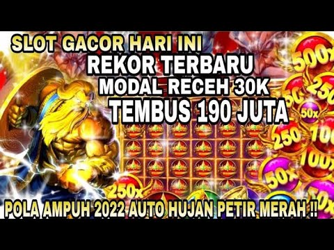 SLOT GACOR HARI INI !! INFO JAM GACOR SLOT PRAGMATIC !! POLA SLOT ZEUS MAXWIN HARI INI