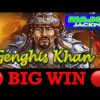 BIG WIN on GENGHIS KHAN SLOT MACHINE 🎰 POKIE WINS