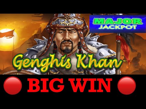 BIG WIN on GENGHIS KHAN SLOT MACHINE 🎰 POKIE WINS