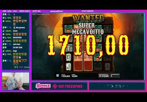 Stay Calm!! Super Big Win From Wanted Dead Or A Wild!!
