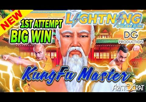 🔥 NEW 🔥 Lightning Dollar Link ⚡Kung Fu Master Bonus Big Win on 1ST Attempt Slot Machine Look Out