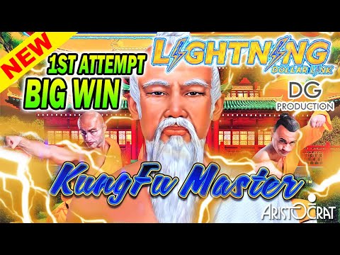 🔥 NEW 🔥 Lightning Dollar Link ⚡Kung Fu Master Bonus Big Win on 1ST Attempt Slot Machine Look Out