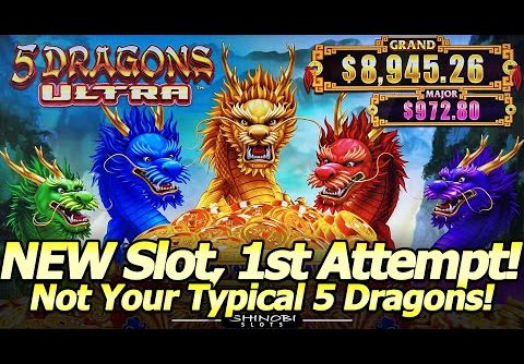 NEW 5 Dragons Ultra Slot Machine – First Attempt with Free Games Bonus at Yaamava Casino!