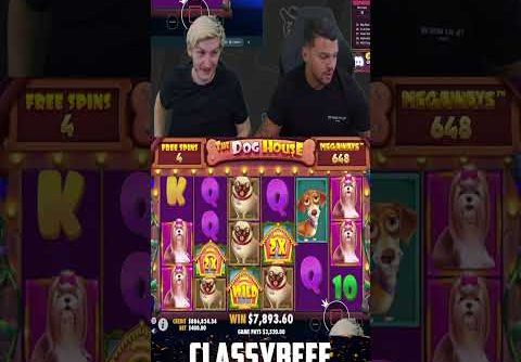 Amazing Bonus on Dog house megaways slot! ClassyBeef mega win of the week