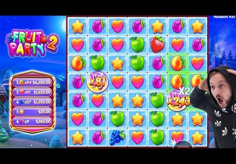 FRUIT PARTY 2 – WILD x283 MULTIPLIER BIG WINS CASINO BONUS BUY SLOT ONLINE GAME